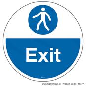 Exit - FloorSign (Circular) - 16777 image