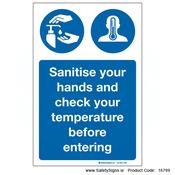 Sanitise and Check Temperature - 16789 image