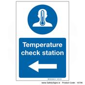 Temperature Check Station - Arrow Left - 16796 image