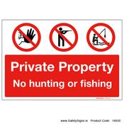 No Hunting or Fishing - 18050 image