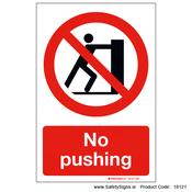 No Pushing - 18121