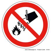 Do not Extinguish with Water (Circular) - 18194 image