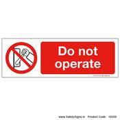 Do not Operate - 18208