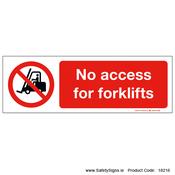No Access for Forklifts - 18216 image