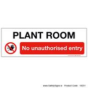 No Entry to Plant Room - 18231 image