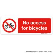 No Access for Bicycles - 18265 image
