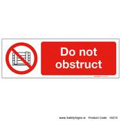 Do not Obstruct - 18274 image