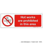 Hot Works Prohibited - 18296