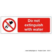 Do not Extinguish with Water - 18317