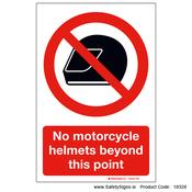 No Motorcycle Helmets - 18328