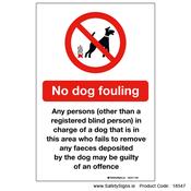 No Dog Fouling - 18547
