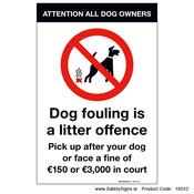No Dog Fouling - 18552