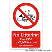 No Littering - 18597