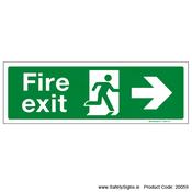 Fire Exit SG102 Arrow Right - 20059 image
