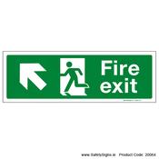 Fire Exit SG102 Arrow Up Left - 20064 image