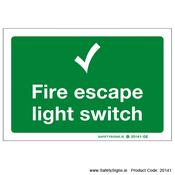 Fire Escape Light Switch - 20141