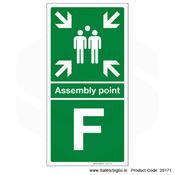 Fire Assembly Point SG304 - Letters F to J