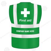 First Aid - Company Name - Hi-Viz Vest - 20200