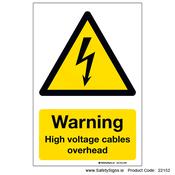 High Voltage Cables Overhead - 22152