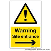 Site Entrance - Right Arrow - 22721