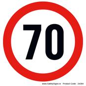 Vehicle Speed Limitation - 70kmh (Circular)- 24384 image