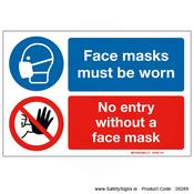 Face Masks Must be Worn - 28289