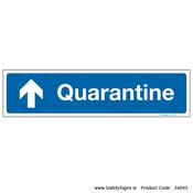 Quarantine Ahead - Up Arrow - 34093 image
