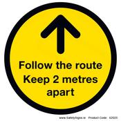 Follow the Route - FloorSign (Circular) - 62025 image