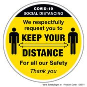 Keep Your Distance (Circular) - 62071
