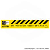 Wait Behind Line - FloorSign - 62078 image