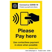 Covid-19 Please Pay Here - 62089