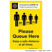 Covid-19 Please Queue Here - 62094