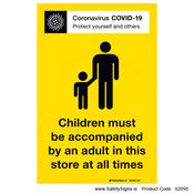 Covid-19 Children must be Accompanied - 62095 image