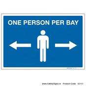 One Person Per Bay - 62111 image