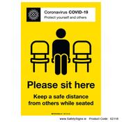 Covid-19 Please Sit Here - 62118 image