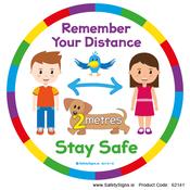 Remember Your Distance - Kids - (Circular) - 62141