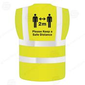 Keep a Safe Distance - Hi-Viz Vest - 62076 image
