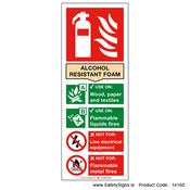 Fire Extinguisher SG14 Alcohol Resistant Foam - 14160