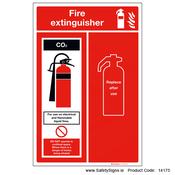 Extinguisher Location Panel - CO2 - 14175 image