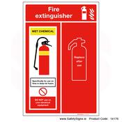 Extinguisher Location Panel - Wet Chemical - 14176 image