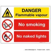Flammable Vapour - 14235