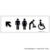 Toilets - Arrow Up Left - 34044 image