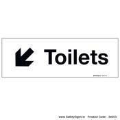 Toilets - Arrow Down Left - 34053