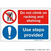 Do not Climb Racking and Shelving - 28214 image