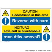 Pedestrians in this Area - MirrorSign - 28262