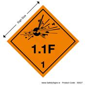 Class 1 - Explosive 1.1F - 30027