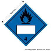 Class 4 - Dangerous When Wet - 30109