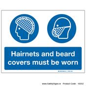 Wear Hairnets and Beard Covers - 16552