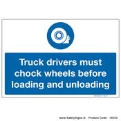 Chock Wheels before Loading and Unloading - 16655 image