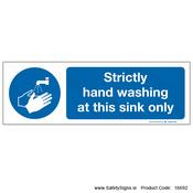 Strictly Hand Washing at this sink - 16692